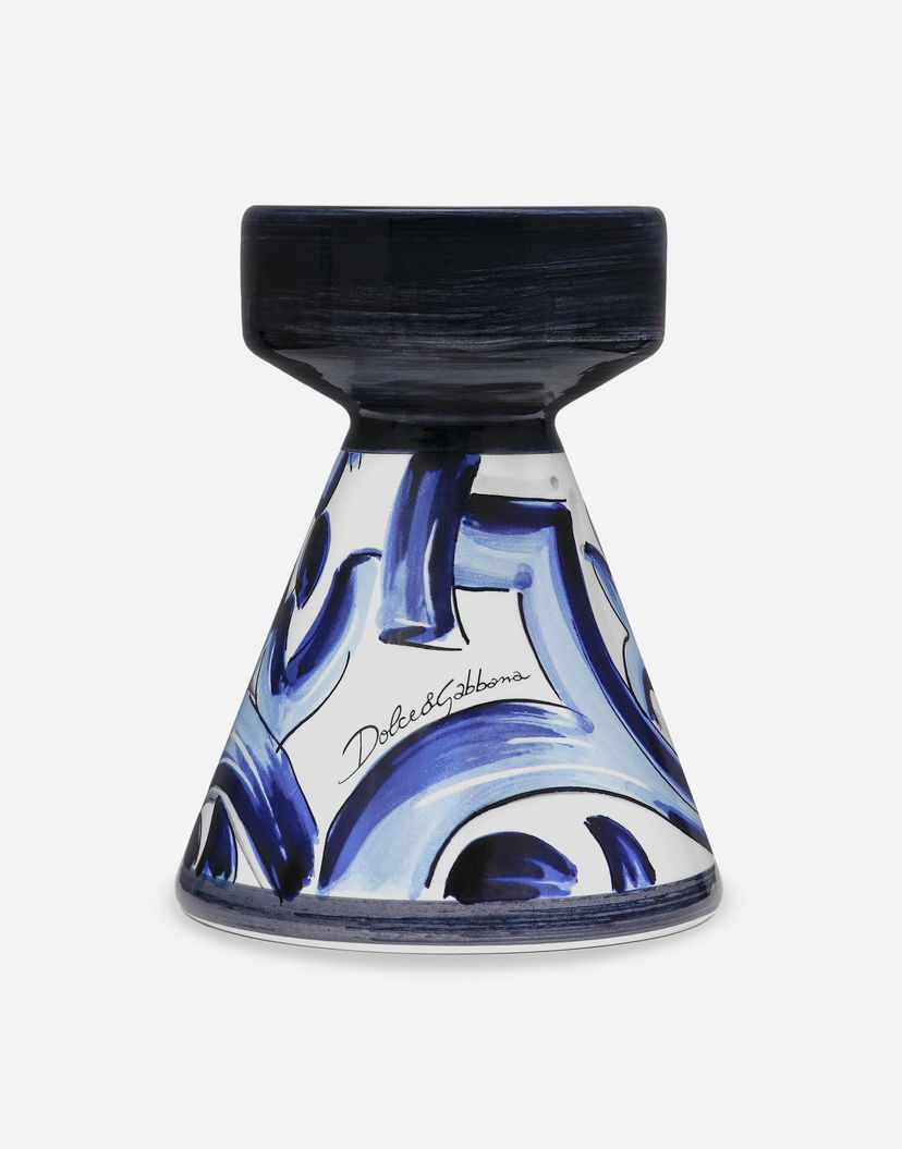 Home decor Dolce & Gabbana Dolce & Gabbana Ceramic Candle Holder Modrá | TCC188TCACDUB001