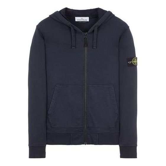 Mikina Stone Island Zip Hoodie Modrá | 791564251-A0020, 0