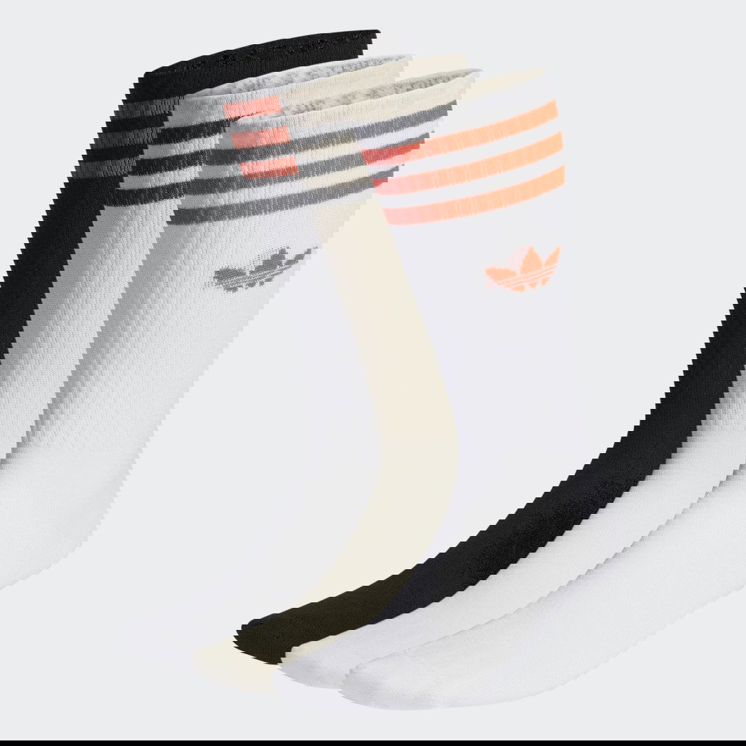 Ponožky adidas Originals Solid Crew Socks – 3 pack Rôznofarebný | IL5019, 0