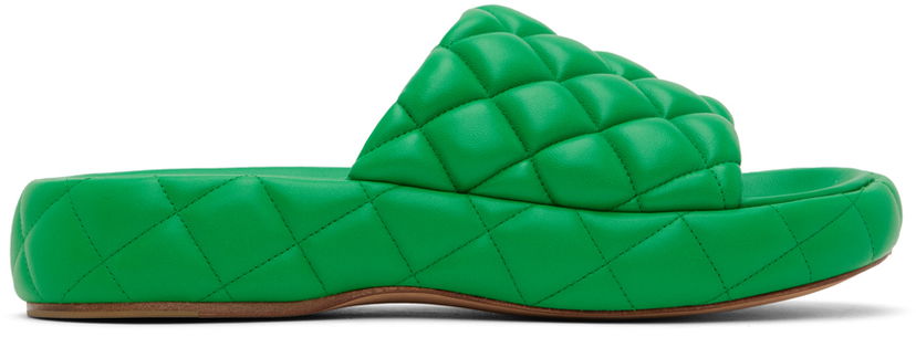 Tenisky a topánky Bottega Veneta Bottega Veneta Padded Sandals Zelené | 708885 VBRR0