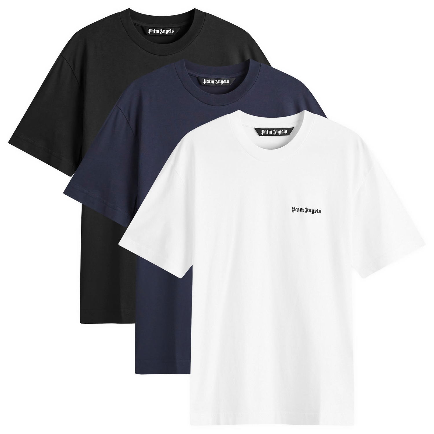 Tričko Palm Angels Logo T-Shirt 3 Pack Biela | PM2B001C99JER0018484, 0