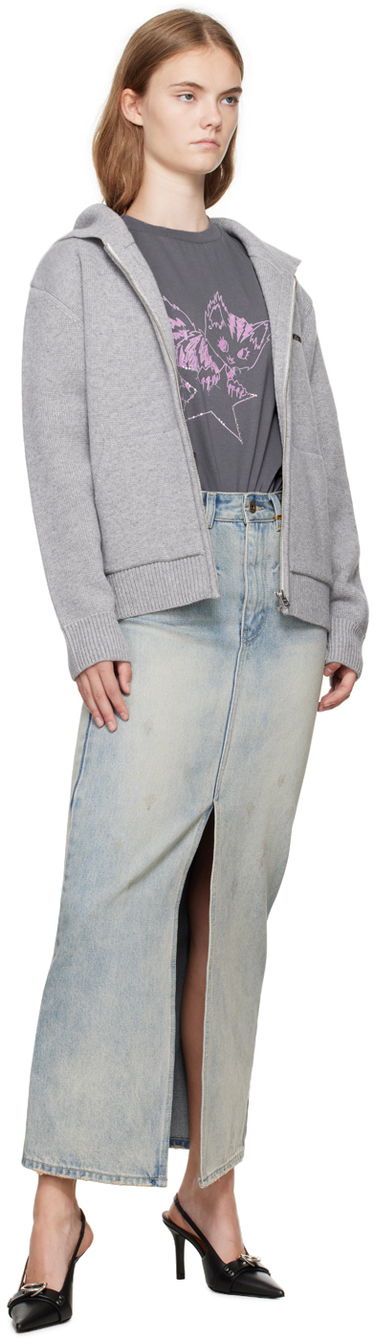 Sukňa We11done We11done Washed Denim Maxi Skirt Modrá | WD-DS2-24-373-W-SK, 3
