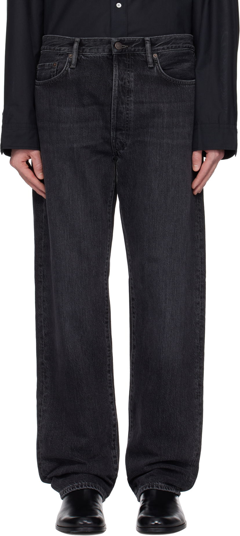 Džínsy Acne Studios Acne Studios Loose-Fit 1999M Jeans Čierna | B00399-