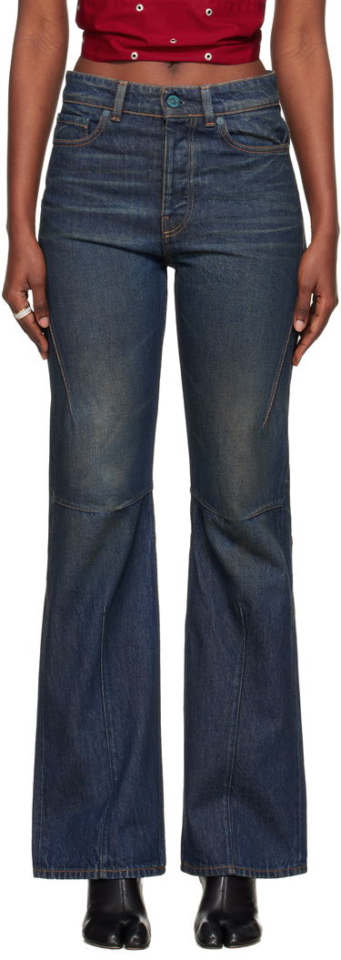 Džínsy OUR LEGACY Moto Cut Flared Jeans Modrá | W4255MS, 0