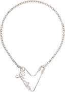 Jean Paul Gaultier Heart Safety Pin Necklace