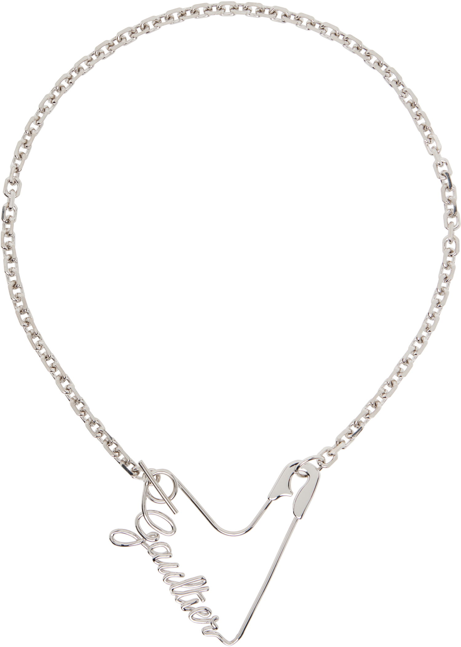 Náhrdelník Jean Paul Gaultier Jean Paul Gaultier Heart Safety Pin Necklace Metalická | 25/04-W-JW039-X053-91, 0