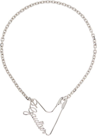 Náhrdelník Jean Paul Gaultier Jean Paul Gaultier Heart Safety Pin Necklace Metalická | 25/04-W-JW039-X053-91, 0