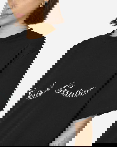 Tričko Jean Paul Gaultier Logo T-Shirt Čierna | TS083I-J055 001, 5