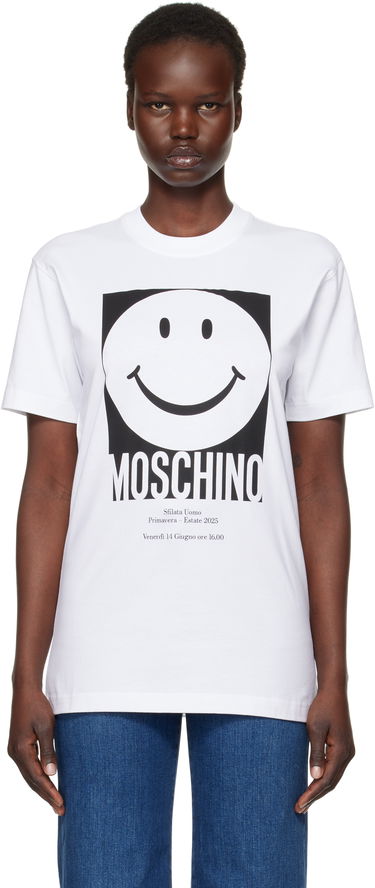 Tričko Moschino Smiley Graphic T-shirt Biela | J071605411001, 0