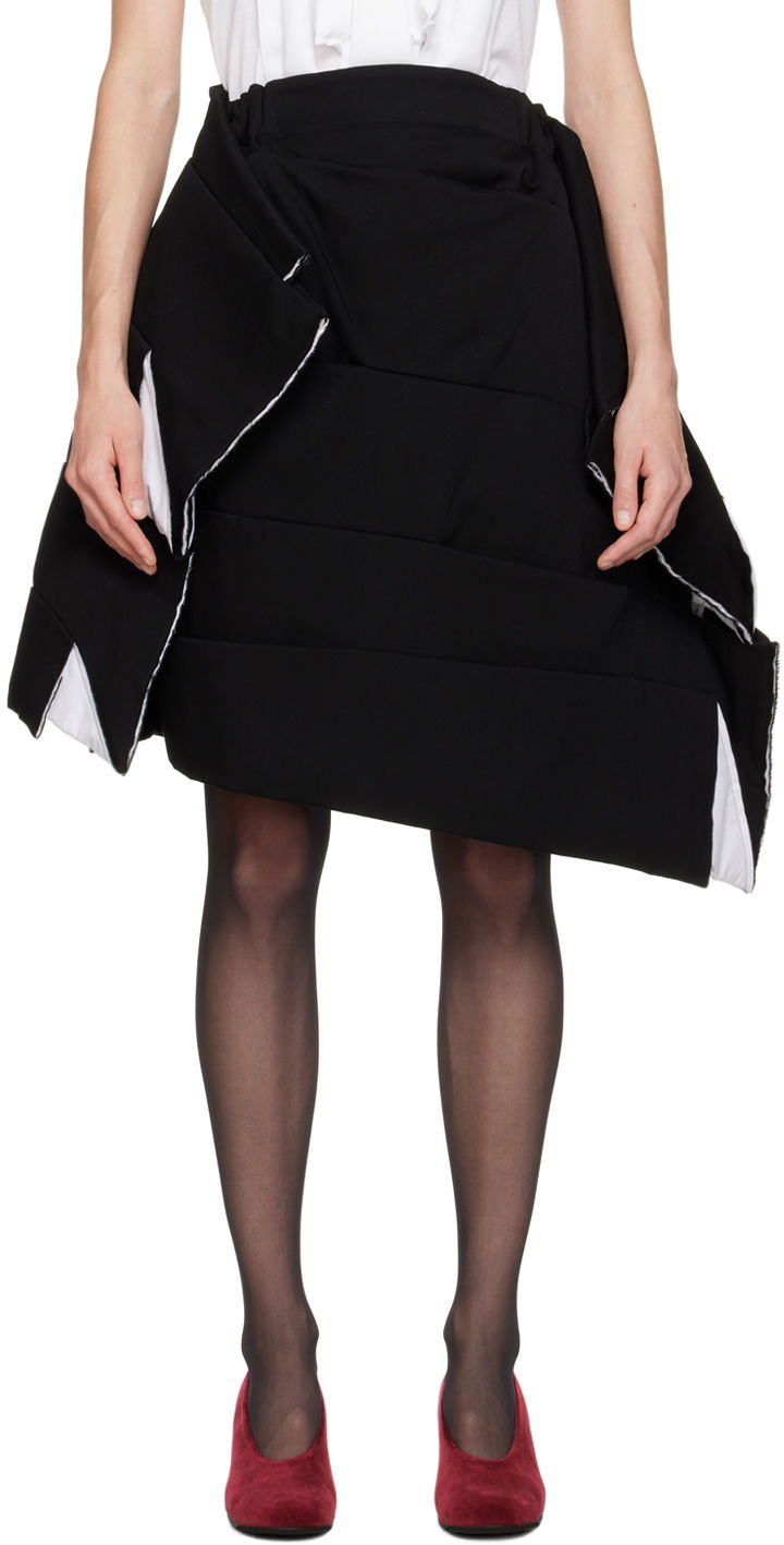 Sukňa Comme des Garçons Tiered Midi Skirt Čierna | GL-S005-051, 0