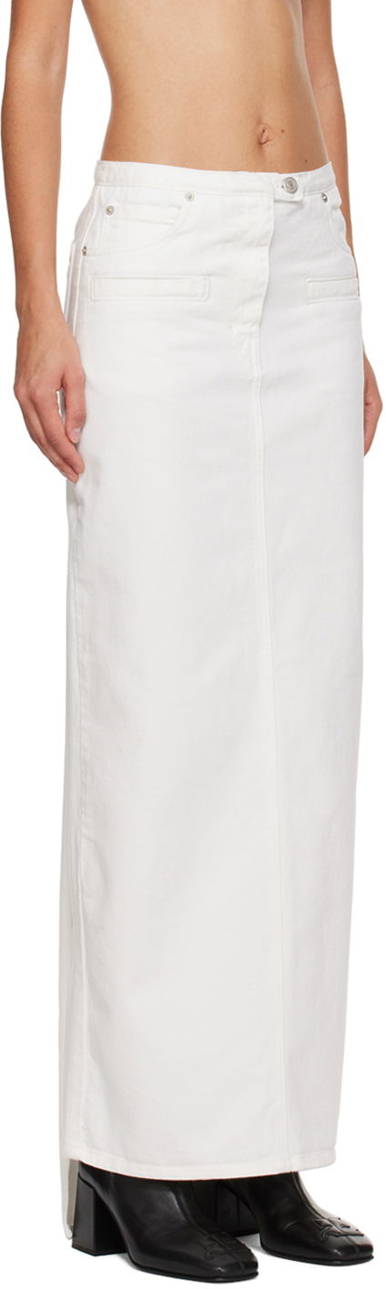 Courrèges Seven-Pocket Denim Maxi Skirt