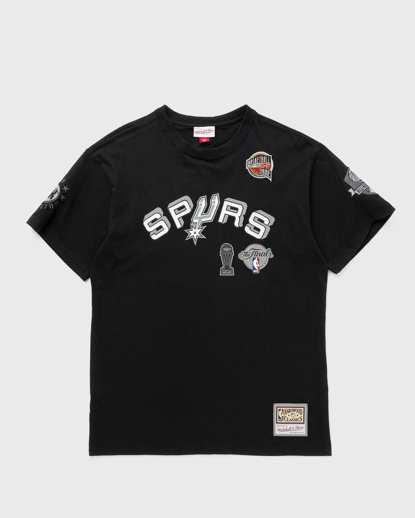 Tričko Mitchell & Ness NBA N&N PREMIUM TEE SAN ANTONIO SPURS HALL OF FAME TONY PARKER #9 Čierna | TCRW6862-SASYYTPABLCK