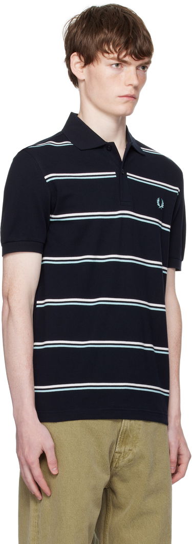 Polo tričko Fred Perry Fred Perry Striped Polo Navy | M9905, 1