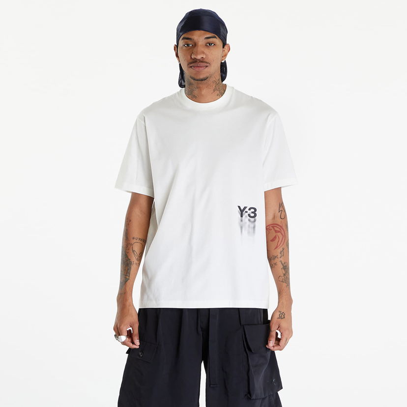 Tričko Y-3 Graphic Short Sleeve T-Shirt UNISEX Off White Biela | IZ3123