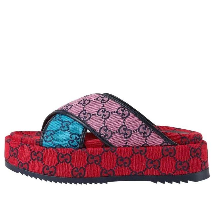 Tenisky a topánky Gucci Gucci GG Platform Sandals Červená | 663666-2UZU0-4281