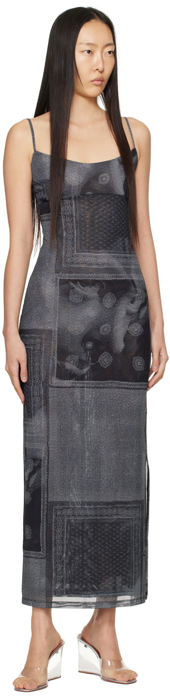 Šaty Miaou Miaou Thais Print Maxi Dress Čierna | 5019PM1SCI, 3