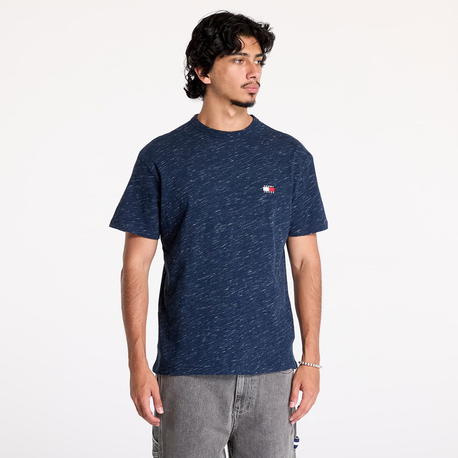 Tričko Tommy Hilfiger Badge Crew Neck T-Shirt Dark Night Navy Navy | DM0DM19736 C1G, 0