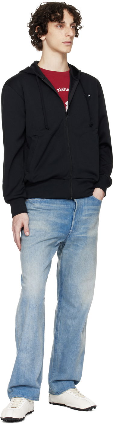 Mikina Comme des Garçons Zip Hoodie with Big Heart Print Čierna | AX-T254-051, 3