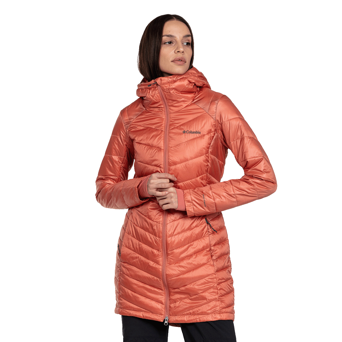 Prešívaná bunda Columbia Joy Peak Mid Jacket Oranžová | 1982661639, 0