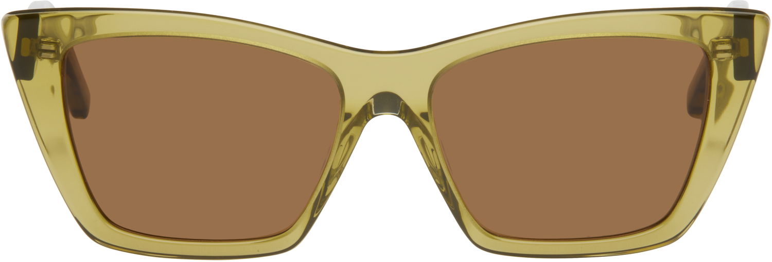 Slnečné okuliare Saint Laurent SL 276 Mica Sunglasses Zelené | SL 276 MICA-059, 0