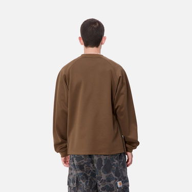 Mikina Carhartt WIP Bolan V-Neck Sweatshirt Hnedá | I033925_9, 1