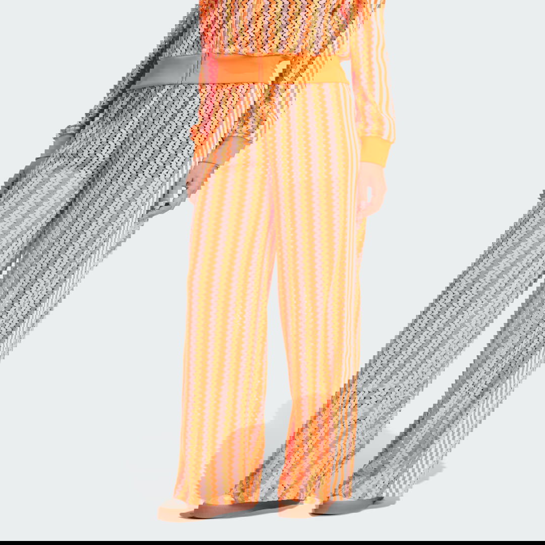 Nohavice adidas Originals Summer Glow Firebird Wide Leg Pants Oranžová | KC0759, 0