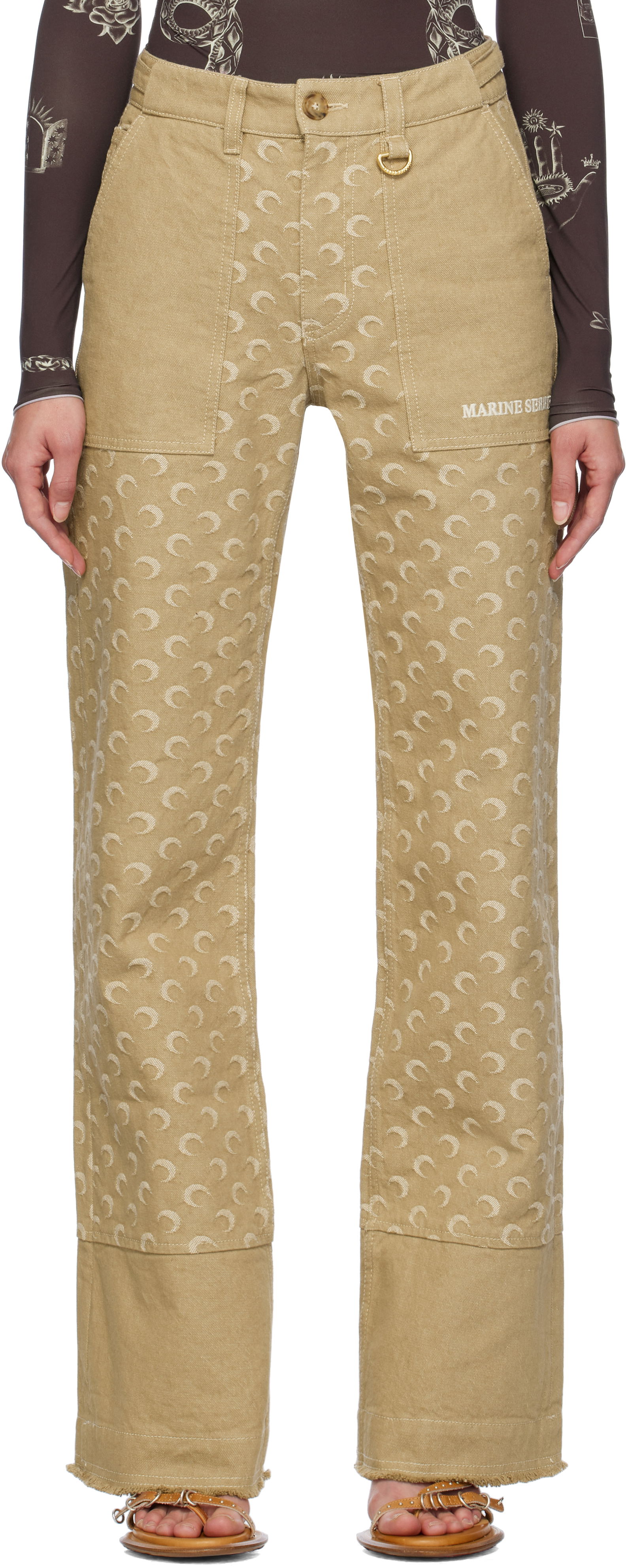 Moon Jacquard Twill Workwear Trousers