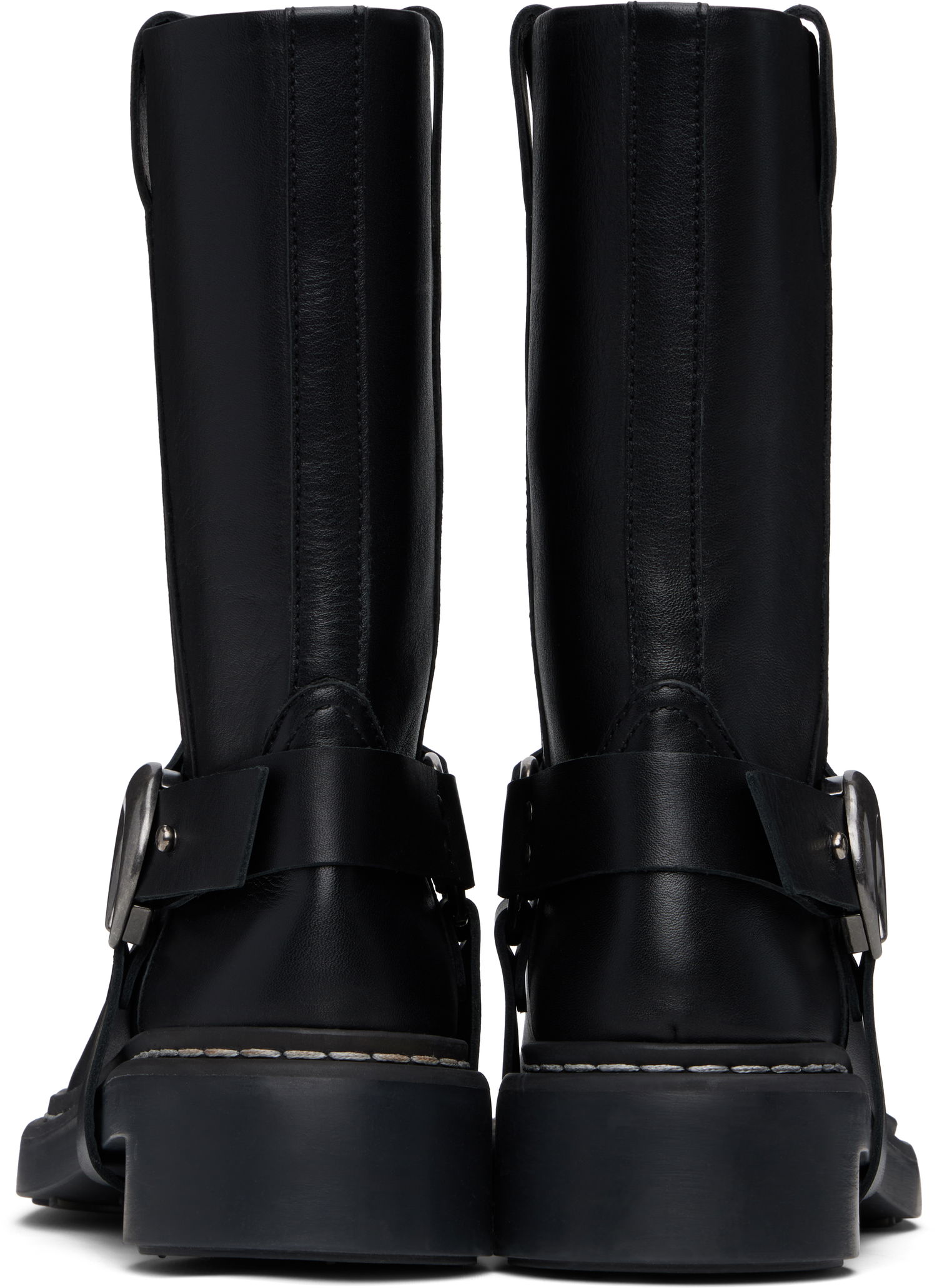 Oblečenie Marine Serre Marine Serre MS Moto Leather Boots Čierna | WFW045A RLEA0017, 1