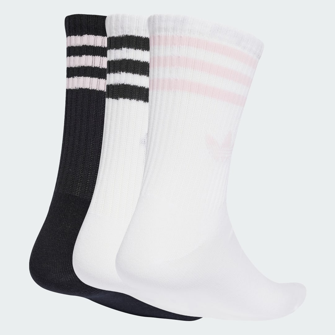 Ponožky adidas Performance 3-Stripes Crew Socks - 3 Pairs Ružová | JV7405, 0
