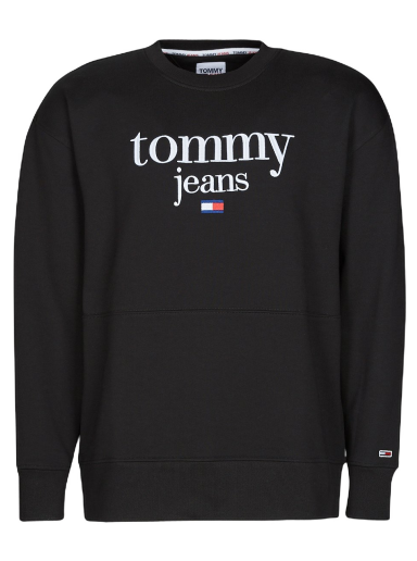 Mikina Tommy Hilfiger REG MODERN CORP LOGO CREW SWEATSHIRT Čierna | DM0DM15029-BDS