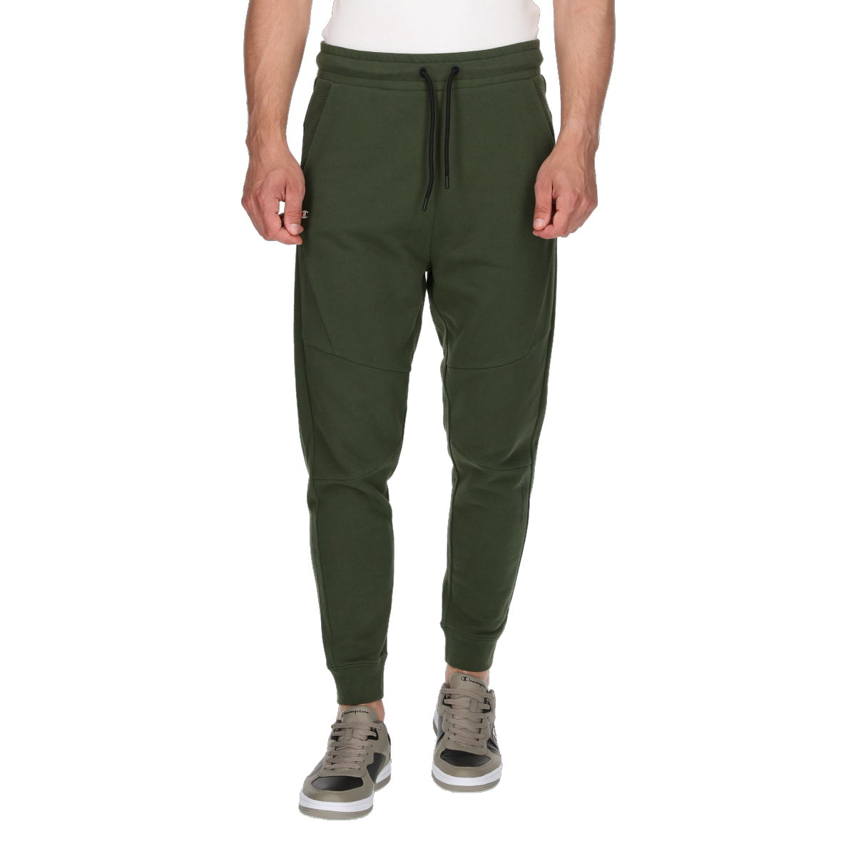 Tepláky Champion Ribbed Jogger Pants Zelené | 219973-GS543, 0