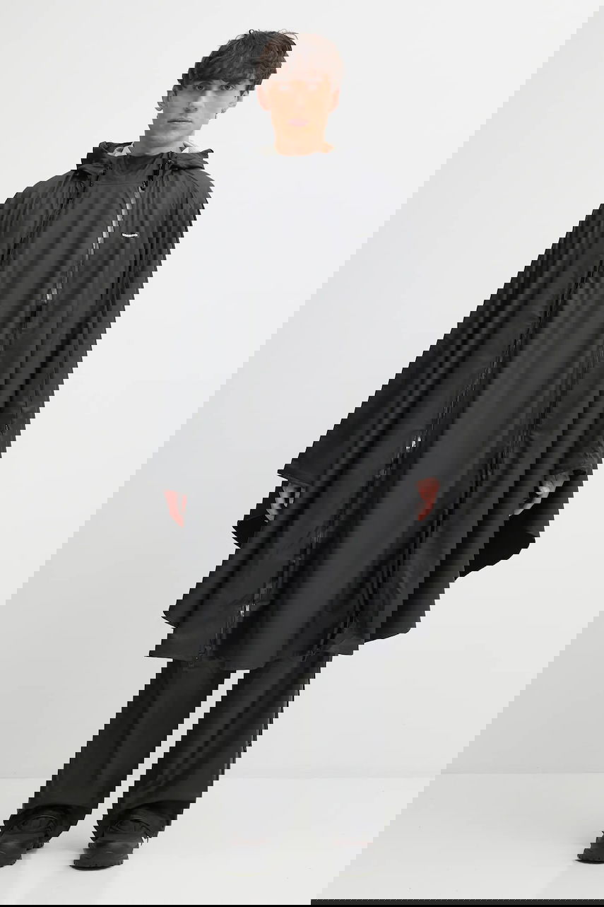 Pláštenka Rains Hooded Zip Poncho Rains x Umbro Čierna | 20800.01, 0