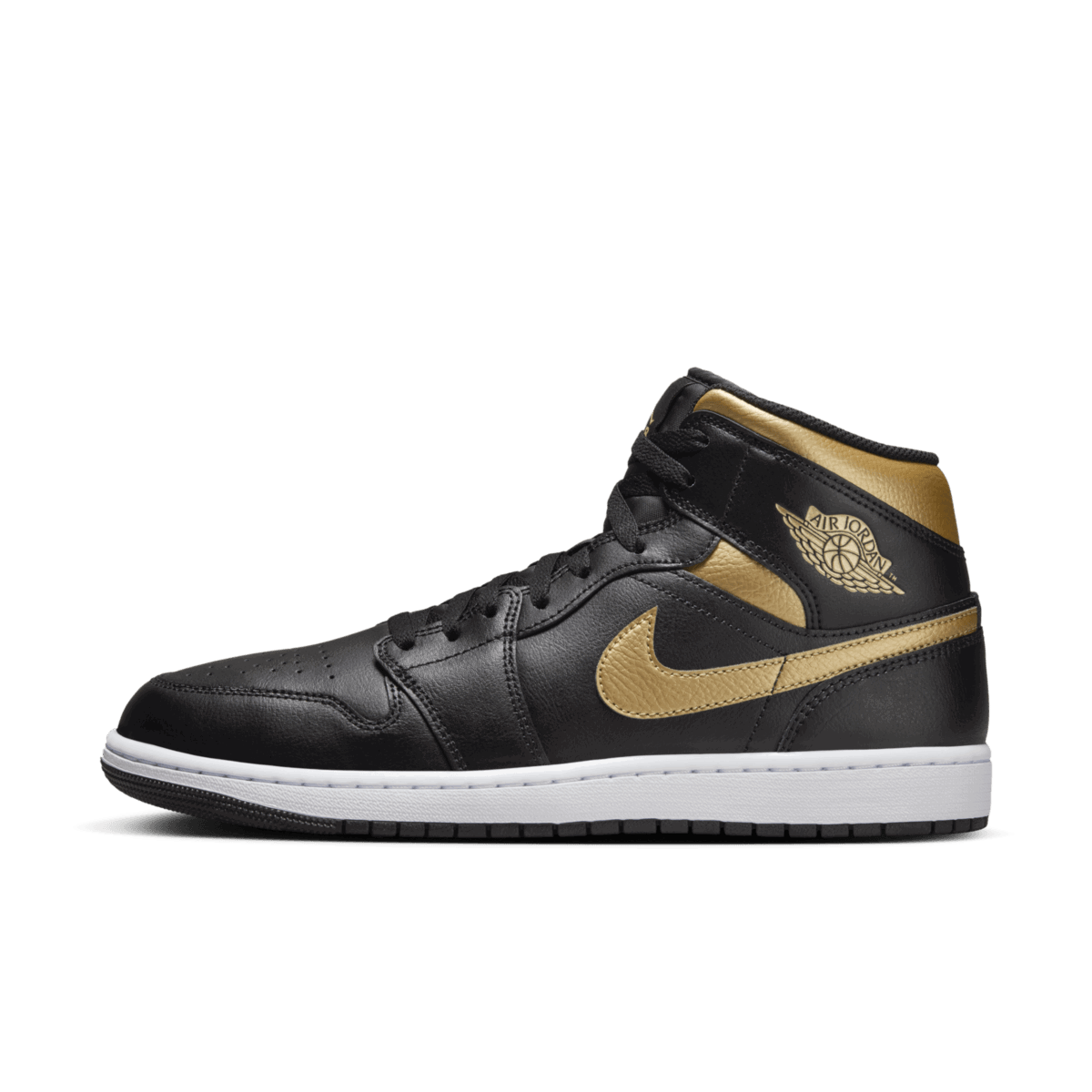 Tenisky a topánky Jordan Air Jordan 1 Mid Black Metallic Gold Čierna | DQ8426-071, 0