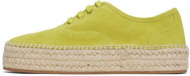 Náušnice JW Anderson JW Anderson Suede Lace-Front Platform Espadrilles Zelené | SE0032-LA0240, 2