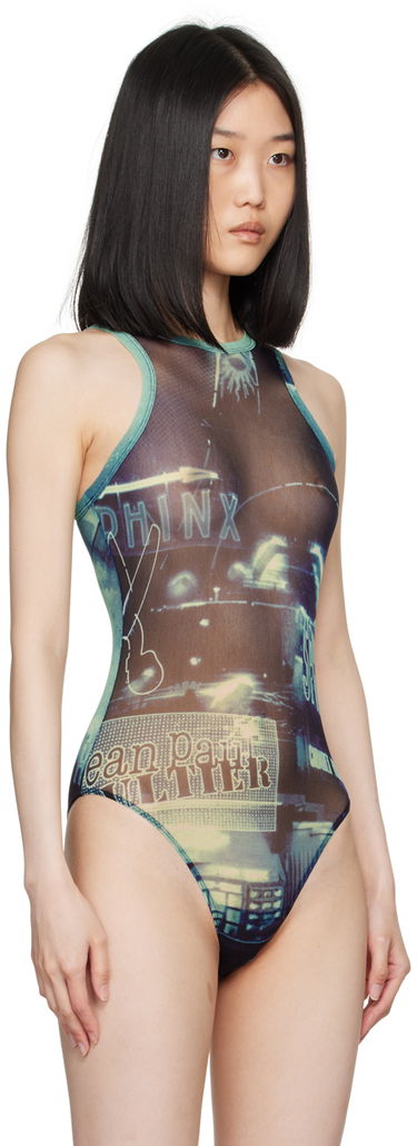 Body Jean Paul Gaultier Gaultier 'The Pigalle' Printed Bodysuit Modrá | 24/30-F-BD044-T552-59560100, 3