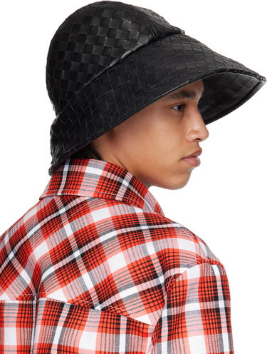 Klobúk Bottega Veneta Bottega Veneta Intrecciato Leather Bucket Hat Čierna | 821608V2JG01000, 2