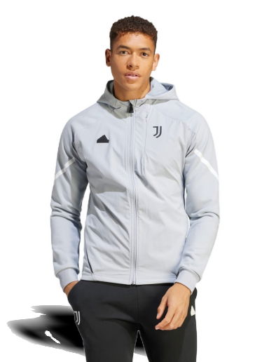 Mikina adidas Originals Juventus Designed for Gameday Full-Zip Šedá | HZ4982