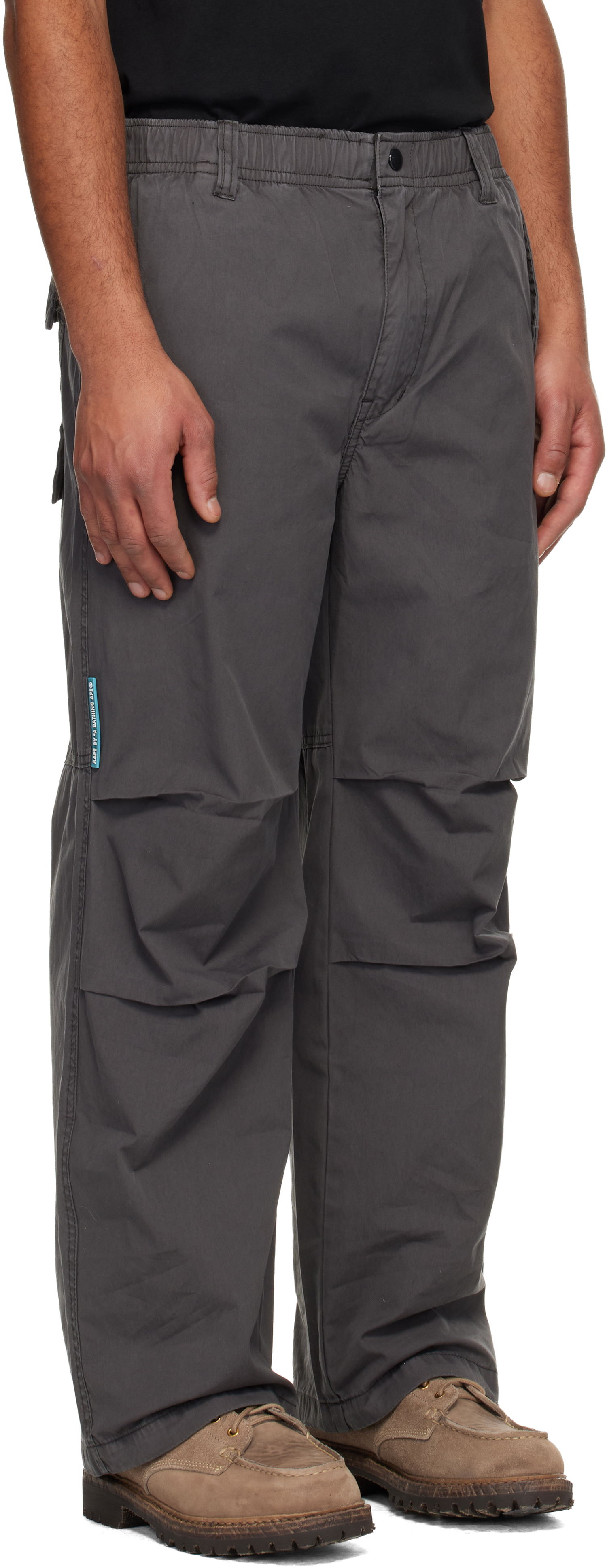 Tepláky AAPE by A Bathing Ape AAPE by A Bathing Ape Main Woven Paneled Sweatpants Šedá | AAPPTMB693XXNBKL, 1