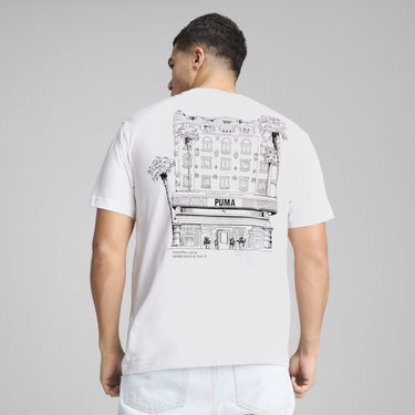 Tričko Puma PUMA Hotel Graphics Relaxed Fit T-Shirt Biela | 629636_02, 1