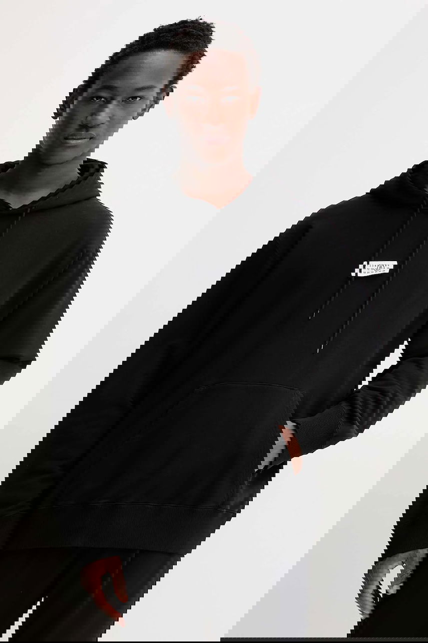 Mikina Maison Margiela Smooth Hooded Sweatshirt MM6 Maison Margiela x MM6 Wardro Čierna | SH0GU0033.M25025.900, 0