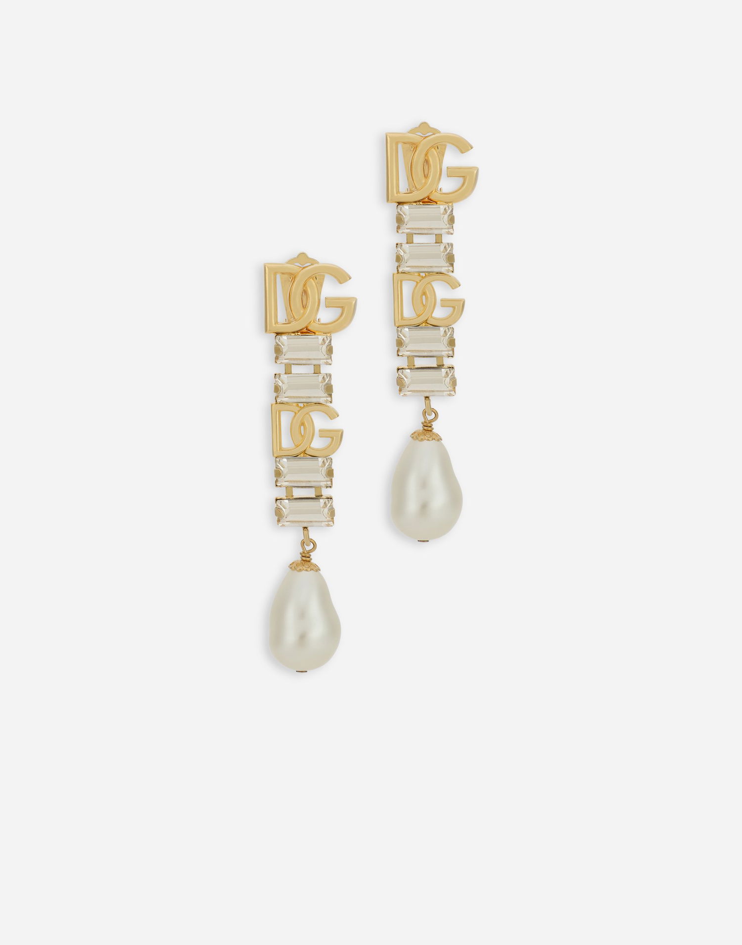 Náušnice Dolce & Gabbana Dolce & Gabbana DG Pearl Drop Earrings Metalická | WEO8S4W1111ZOO00, 0