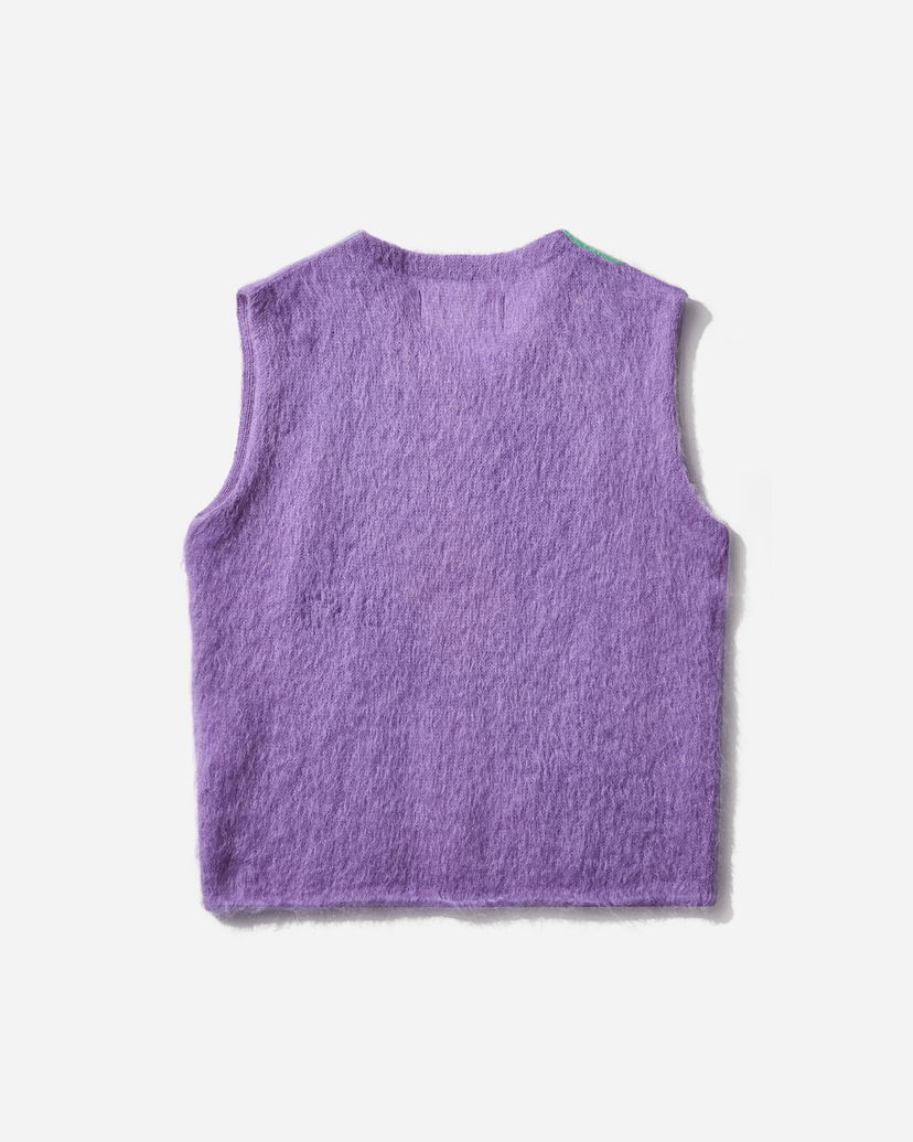 Vesta ERL Argyle Mohair Vest Fialová | ERL11N008 1