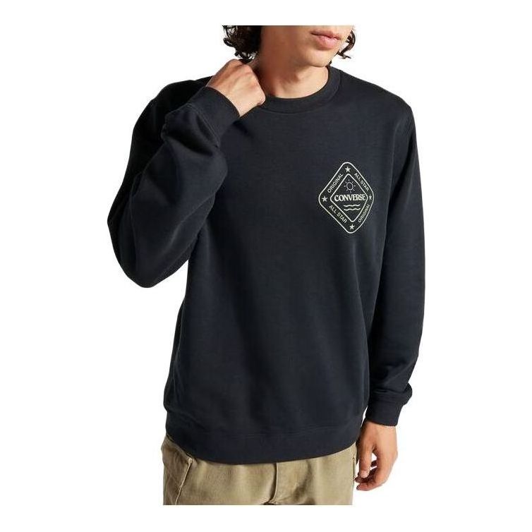 Sveter Converse Winter Art Graphic Crew Sweatshirt Čierna | 10025632-A01