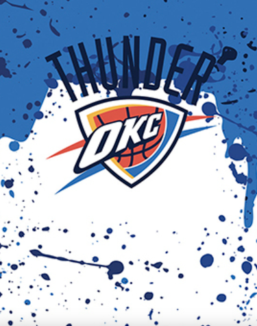 Športový doplnok Wilson Tennis Oklahoma City Thunder NBA Team Mini Hoop Modrá | wtb1302ok, 1