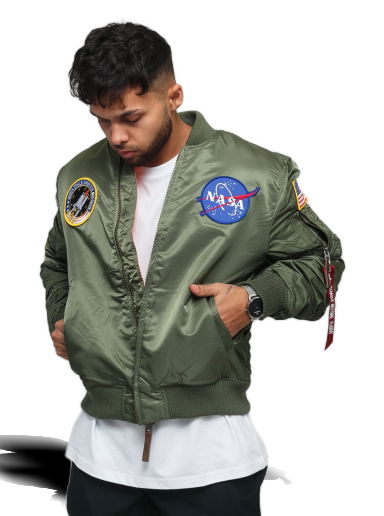 Bomber bunda Alpha Industries MA - 1 VF NASA Zelené | 166107 01