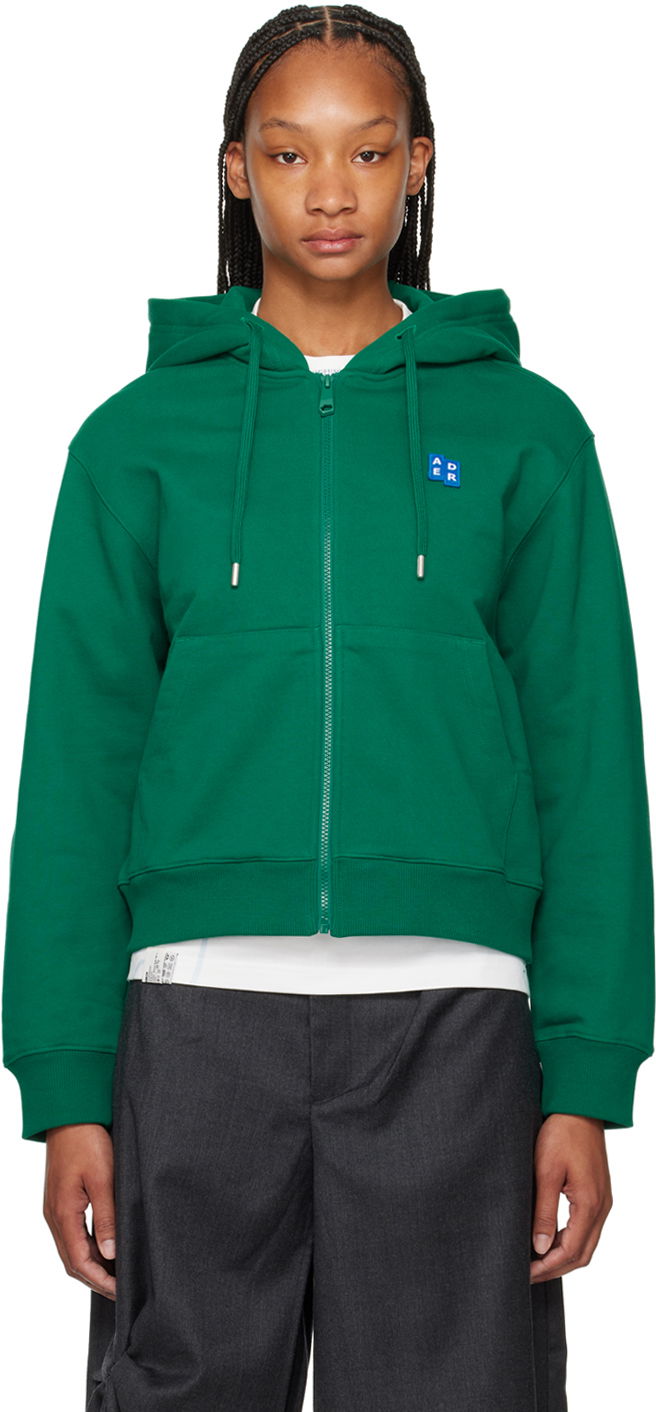 Cropped TRS Tag Zip Hoodie
