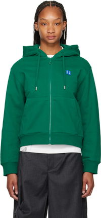 Cropped TRS Tag Zip Hoodie