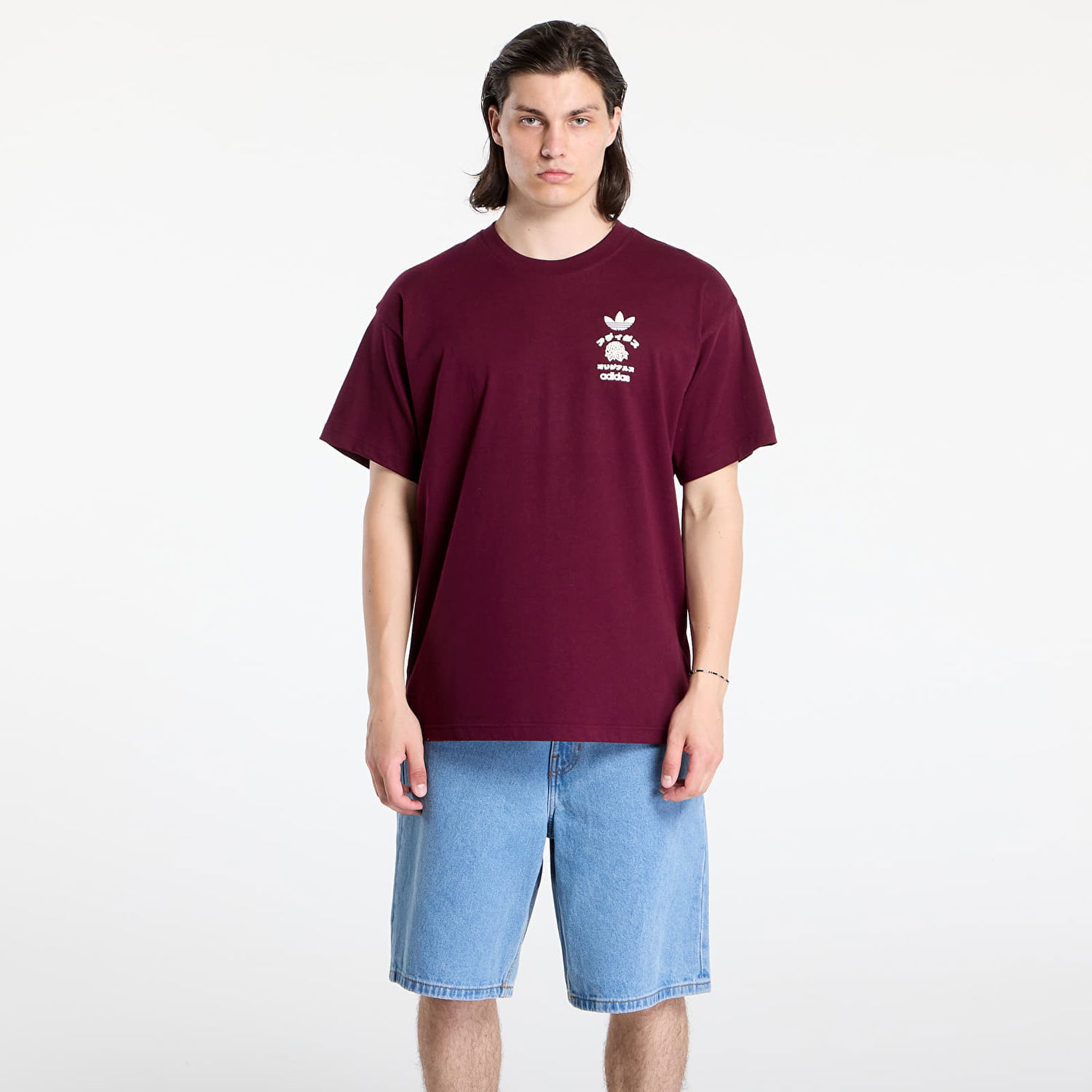 Tričko adidas Originals adidas Japan Florals T-Shirt Vínová | KR5090, 0