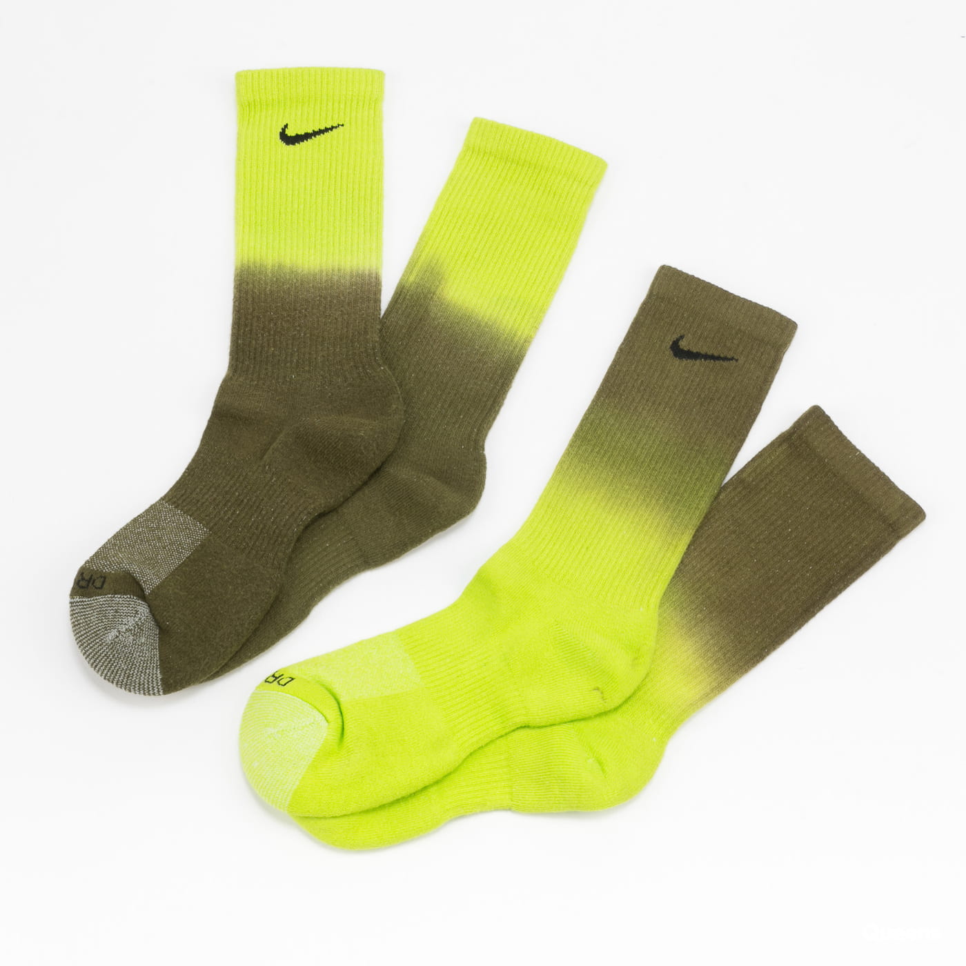 Ponožky Nike Everyday Plus Cush Crew Socks 2Pack Zelené | DH6096-904, 1