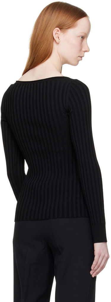 Sveter Stella McCartney Ribbed Ring Detail Top Čierna | 6K02933S2375, 2